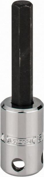 Proto - 3/8" Drive, 5/16" Hex Bit Socket - 2-23/32" OAL, 1-5/8" Bit Length, Tethered - Exact Tooling