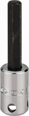 Proto - 3/8" Drive, 5/16" Hex Bit Socket - 2-23/32" OAL, 1-5/8" Bit Length, Tethered - Exact Tooling