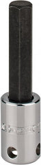 Proto - 3/8" Drive, 10mm Hex Bit Socket - 2-23/32" OAL, 1-5/8" Bit Length, Tethered - Exact Tooling