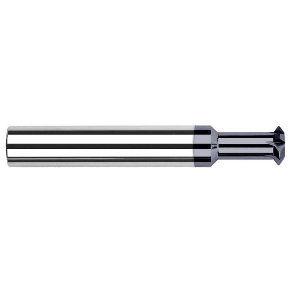 Harvey Tool - 3/16° 3/16" Cut Diam, 0.099" Cut Width, 3/16" Shank, Solid Carbide Double-Angle Cutter - Exact Tooling