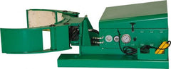 Valley Craft - 2,000 Lb Load Capacity, 30, 55 & 85 Gal Forklift Drum Handler - Steel Wheels - Exact Tooling