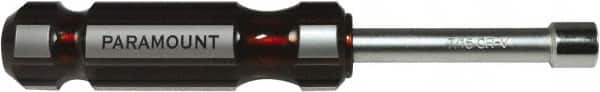 Paramount - 7/16" Solid Shaft Nutdriver - Color Coded Handle, 7-1/8" OAL - Exact Tooling