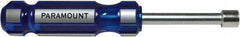 Paramount - 10mm Solid Shaft Nutdriver - Color Coded Handle, 7-1/8" OAL - Exact Tooling
