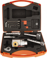 Hertel - 63 Inch Body Diameter, Manual Modular Boring Head - 0.38 to 3.98 Inch Bore Diameter, QC30 Taper, Threaded Mount, Screw-On Connection Shank, HBH200, M10x25 Thread - Exact Tooling