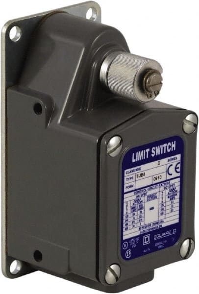 Square D - SPDT, 600 VAC, Screw Terminal, Rotary Spring Return Actuator, General Purpose Limit Switch - 1, 2, 4, 12, 13 NEMA Rating, IP67 IPR Rating - Exact Tooling