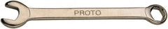Proto - 1/4" 6 Point Combination Wrench - 3-1/8" OAL, Steel, Nickel Finish - Exact Tooling