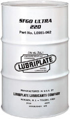 Lubriplate - 55 Gal Drum, Synthetic Gear Oil - 8°F to 420°F, 1088 SUS Viscosity at 100°F, 210 SUS Viscosity at 210°F, ISO 220 - Exact Tooling