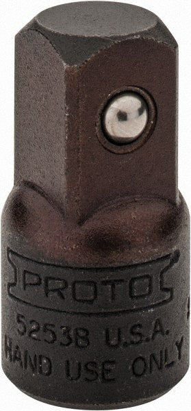 Proto - 1/2 Male 3/8 Female Drive Adapter - 1-7/16" OAL - Exact Tooling