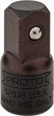 Proto - 1/2 Male 3/8 Female Drive Adapter - 1-7/16" OAL - Exact Tooling