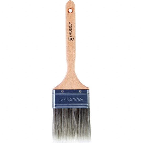 Wooster Brush - 3" Flat Synthetic Sash Brush - 2-15/16" Bristle Length, 7.44" Wood Fluted Handle - Exact Tooling