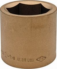 Ampco - 1-7/8", 3/4" Drive, Standard Hand Socket - 6 Points, 2-9/16" OAL, Aluminum Bronze - Exact Tooling