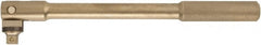 Ampco - 1/2" Drive Socket Flex Handle - 12" OAL, Aluminum Bronze Finish - Exact Tooling