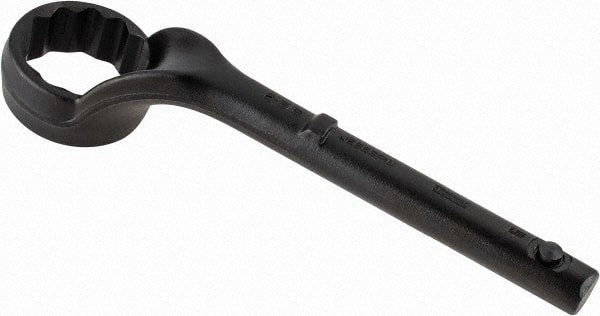 Proto - 2-3/8" 12 Point Pull Wrench - Single End, 13-3/4" OAL, Steel, Black Finish - Exact Tooling