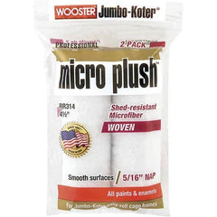 Wooster Brush - 5/16" Nap, Mini Roller Cover - 4-1/2" Wide, Includes Roller Cover - Exact Tooling