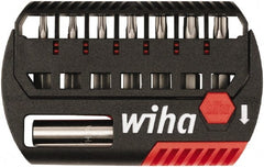 Wiha - 8 Piece, Bit Set - 5/32 to 1/4", 4 to 6mm Hex, Hex Point - Exact Tooling