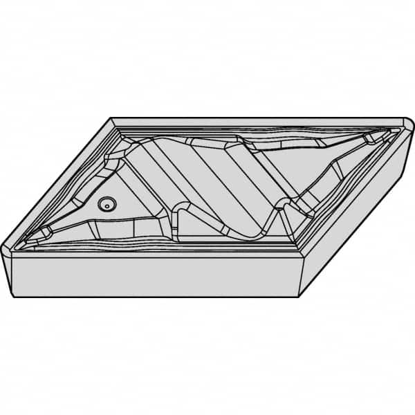 Kennametal - NPGR51 FP Grade KCU25 Carbide Turning Insert - AlTiN Finish, Parallelogram, 1/8" Thick, 1/64" Corner Radius - Exact Tooling