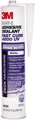 3M - 12.8 oz Cartridge White Polyether Hybrid Adhesive Sealant - 190°F Max Operating Temp, 20 min Tack Free Dry Time - Exact Tooling