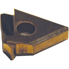 Tool-Flo - 5/8" Inscribed Circle, Triangle Grooving & Threading Shim Seat for Indexables - 0.218" Thick, YI Shim Style, Positive Rake, Left Hand, Right Hand Cut - Exact Tooling