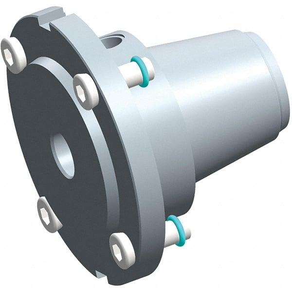 Exsys-Eppinger - PRECI-FLEX Straight Shank with Weldon Flat 1" Hole End Mill Holder/Adapter - 1" Nose Diam, 14mm Projection, Through Coolant - Exact Tooling