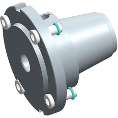 Exsys-Eppinger - PRECI-FLEX Straight Shank with Weldon Flat 1" Hole End Mill Holder/Adapter - 1" Nose Diam, 14mm Projection, Through Coolant - Exact Tooling