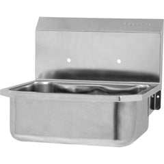 SANI-LAV - Sinks; Type: Wall Mounted Wash Sink ; Outside Length: 19 (Inch); Outside Width: 18 (Inch); Outside Height: 16-1/2 (Inch); Inside Length: 14 (Inch); Inside Width: 17 (Inch) - Exact Tooling