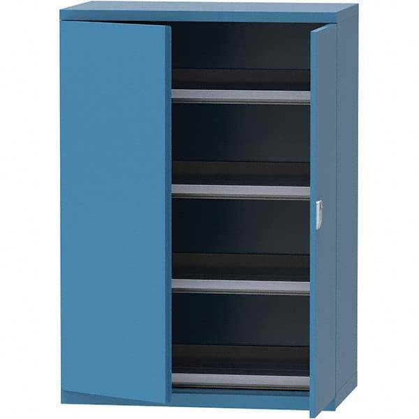LISTA - 84 Compartment Bright Blue Steel Modular Storage Cabinet - Exact Tooling