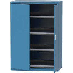 LISTA - 84 Compartment Bright Blue Steel Modular Storage Cabinet - Exact Tooling