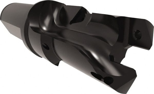 Allied Machine and Engineering - 24 to 26mm Diam, Straight Shank, 25.4mm Body Shank Diam, Combo Chamfer and Countersink Drill - TCMT 110204 Insert, 121.84mm OAL - Exact Tooling