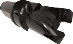 Allied Machine and Engineering - 24 to 26mm Diam, Straight Shank, 25.4mm Body Shank Diam, Combo Chamfer and Countersink Drill - TCMT 110204 Insert, 121.84mm OAL - Exact Tooling