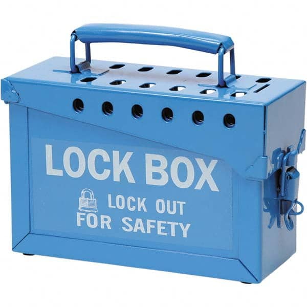 Brady - Group Lockout Boxes Portable or Wall Mount: Portable Maximum Number of Padlocks: 13 - Exact Tooling