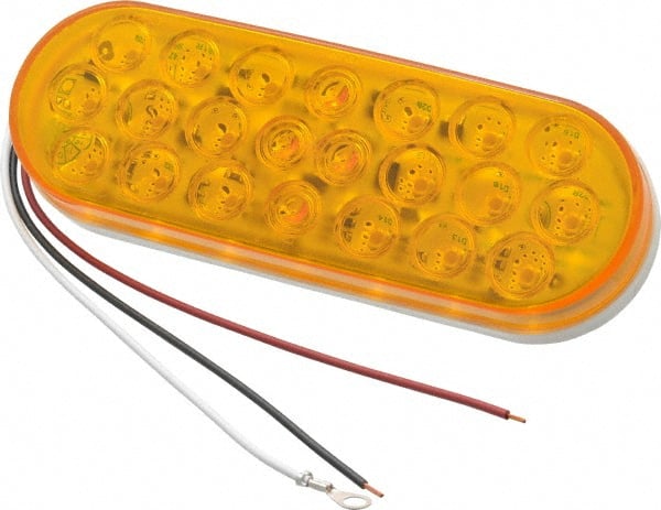 Peterson - Amber Type 1 LED Strobe Lights - LED, 0.67 Amp, 8 Watt, 12 Volt, 6-1/2" Long - Exact Tooling