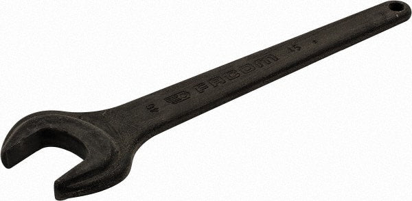 Facom - 46mm Standard Service Open End Wrench - 15-9/16" OAL, Single End, Black Finish, 15° Head Angle - Exact Tooling