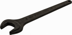 Facom - 46mm Standard Service Open End Wrench - 15-9/16" OAL, Single End, Black Finish, 15° Head Angle - Exact Tooling