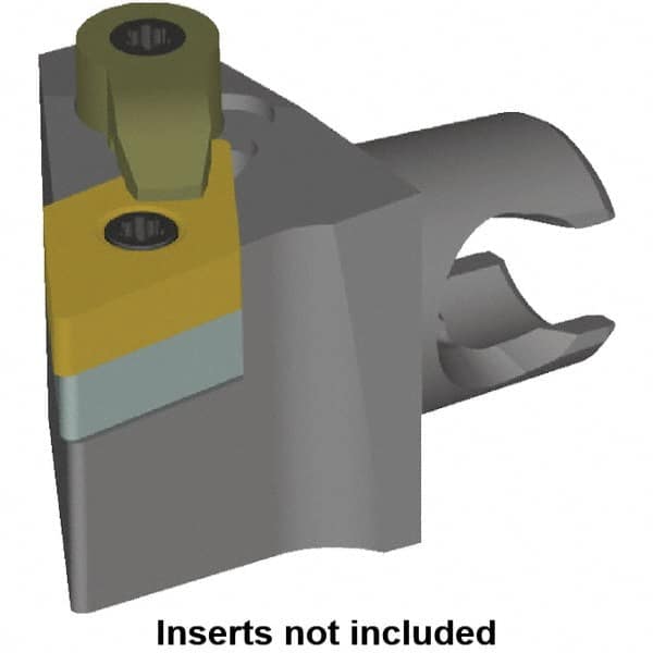 Kennametal - Right Hand Cut, Size KM20, DN.. Insert Compatiblity, Modular Turning & Profiling Cutting Unit Head - 12.5mm Ctr to Cutting Edge, 25mm Head Length, Series KM Mini - Exact Tooling