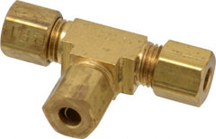 Parker - 3/16" OD, Brass Union Tee - 400 Max Working psi, -65 to 250°F, Comp x Comp x Comp Ends - Exact Tooling
