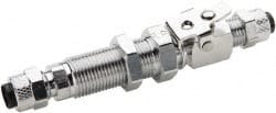Parker - 3/8" OD, Single End Shutoff Coup - 150 Max Working psi, 0 to 150°F, - Exact Tooling