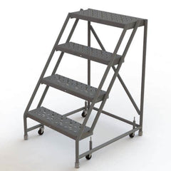 TRI-ARC - Rolling & Wall Mounted Ladders & Platforms Type: Rolling Warehouse Ladder Style: Rolling Platform Ladder - Exact Tooling