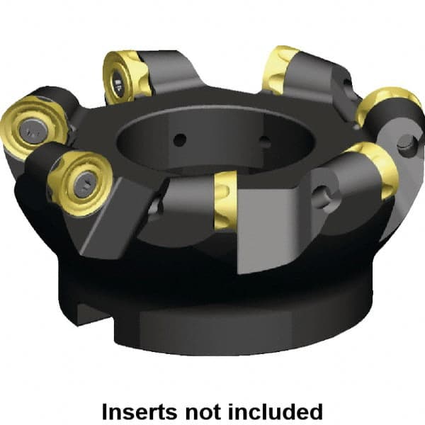 Kennametal - 63.5mm Cut Diam, 9.53mm Max Depth, 3/4" Arbor Hole, 4 Inserts, RCGX 64.. Insert Style, Indexable Copy Face Mill - KSRM Cutter Style, 17,000 Max RPM, 2 High, Through Coolant, Series Beyond Blast KSRM - Exact Tooling