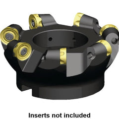 Kennametal - 63.5mm Cut Diam, 9.53mm Max Depth, 3/4" Arbor Hole, 4 Inserts, RCGX 64.. Insert Style, Indexable Copy Face Mill - KSRM Cutter Style, 17,000 Max RPM, 2 High, Through Coolant, Series Beyond Blast KSRM - Exact Tooling