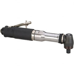 Dynabrade - 1/4" Collet, Angle Handle, Air Angle Die Grinder - 12,000 RPM, Rear Exhaust, 40 CFM, 0.7 hp, 90 psi, 1/4 NPT Inlet - Exact Tooling