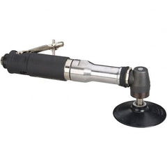 Dynabrade - 4" Max Disc, 12,000 RPM, Pneumatic Handheld Disc Sander - 40 CFM, 1/4 NPT Inlet, 0.7 hp, 90 psi - Exact Tooling
