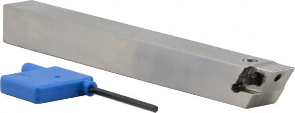 Iscar - PDAC, Right Hand Cut, 5/8" Shank Height x 5/8" Shank Width, Neutral Rake Indexable Turning Toolholder - 5.9" OAL, DC..3 Insert Compatibility, Series Isoturn - Exact Tooling