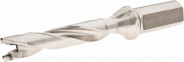 Iscar - 0.787" to 0.823" Diam, 5xD, 3.94" Max Depth, 1" Shank Diam, 7.38" OAL, Replaceable-Tip Drill - FCP, ICK, ICK-2M, ICM, ICP, iCP-2M Insert, 63104996 Toolholder, Series SumoCham - Exact Tooling