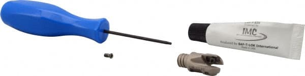 Iscar - 1/2" Cut Diam, 0.44" Max Depth of Cut, 1.1" OAL, Indexable Ball Nose End Mill - 0.78" Head Length, T08 Modular Connection, BCM-MM Toolholder, BCR... Insert - Exact Tooling