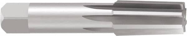 Emuge - 1/4" Pipe, 0.4055" Small End Diam, 0.4331" Straight Shank, 27mm Flute, Taper Pipe Reamer - Exact Tooling