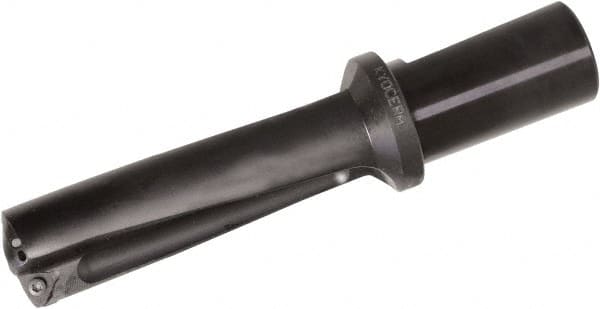 Kyocera - 3.54" Max Drill Depth, 3xD, 30mm Diam, Indexable Insert Drill - 2 Inserts, 1" Shank Diam, Whistle Notch Shank - Exact Tooling