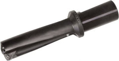 Kyocera - 3.54" Max Drill Depth, 3xD, 30mm Diam, Indexable Insert Drill - 2 Inserts, 1" Shank Diam, Whistle Notch Shank - Exact Tooling