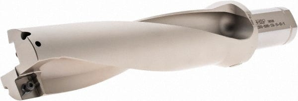 Iscar - 8" Max Drill Depth, 4xD, 2" Diam, Indexable Insert Drill - 1-1/2" Shank Diam, Whistle Notch Shank - Exact Tooling