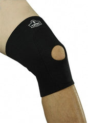 Ergodyne - Size S Neoprene Knee Support - 13 to 14 Inch Fit, Adjustable Strap Style, Open Knee with Front Padding, Black - Exact Tooling