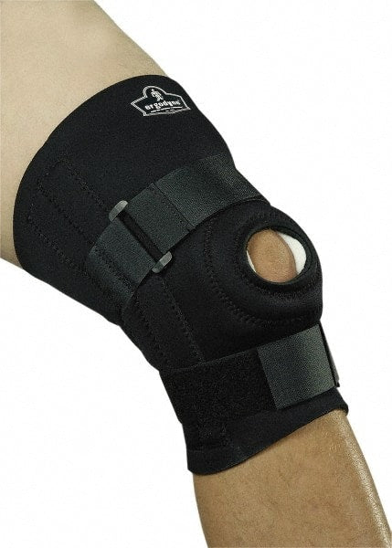 Ergodyne - Size 2XL Neoprene Knee Support - 18 to 20 Inch Fit, Adjustable Strap Style, Open Knee with Front Padding, Black - Exact Tooling